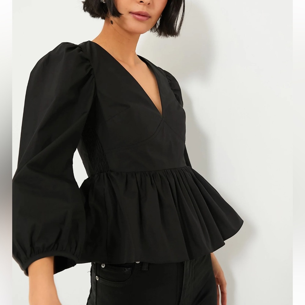 HYACINTH HOUSE Black Puff Sleeve Elaina Blouse - Picture 2 of 11